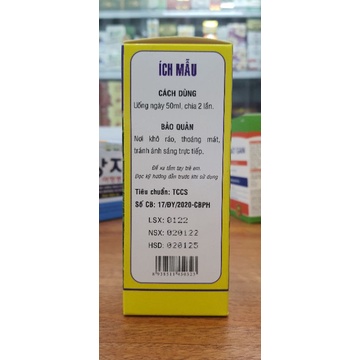 Chuẩn BYT - Siro Cao Ích Mẫu bổ huyết , điều kinh chai 160ml