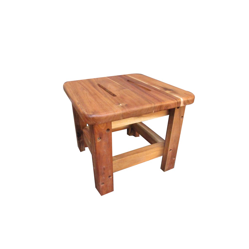 Ghế Đôn Vuông Gỗ Tràm Bền Chắc Vững Niềm Tin - Kích Thước 29x29x24.5 cm - Gỗ Đức Thành 11151