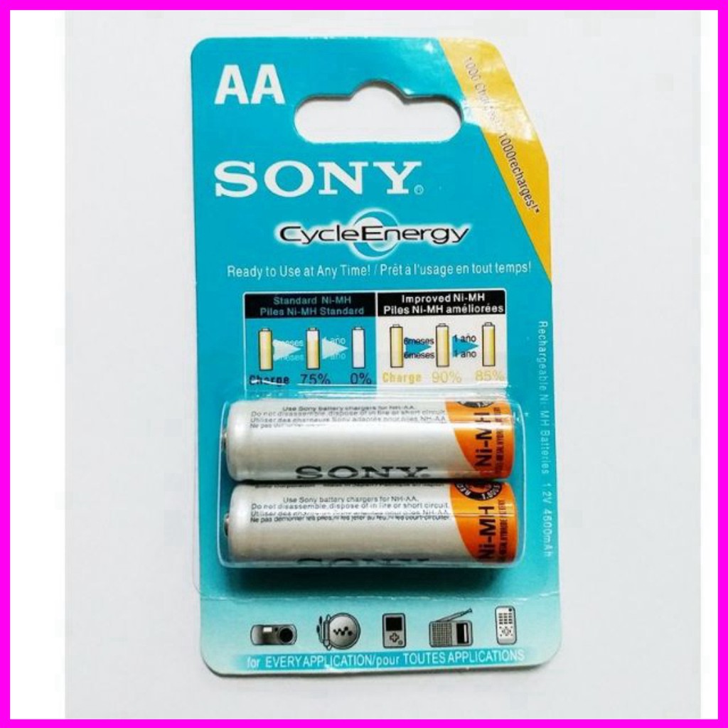 [RẺ VÔ ĐỊCH]  Pin Sạc AA/ AAA Sony Dung Lượng 4600mAh/4300mAh