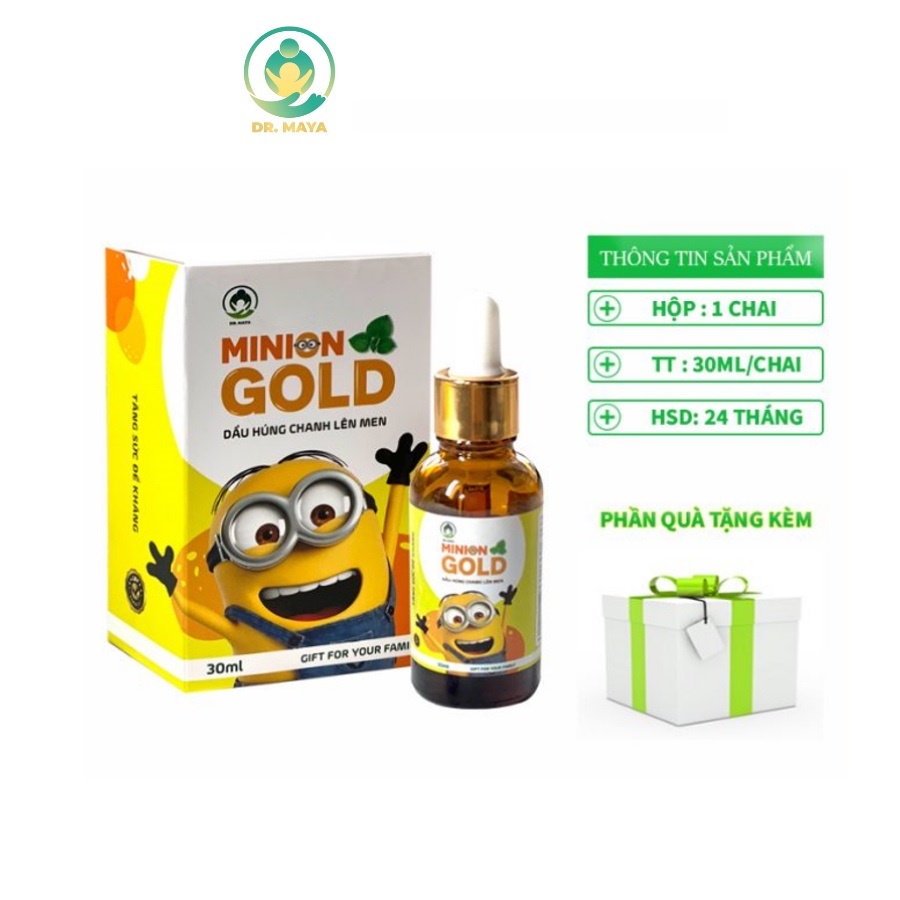 Dầu húng chanh lên men Minion Gold Dr.Maya thể tích 30ml