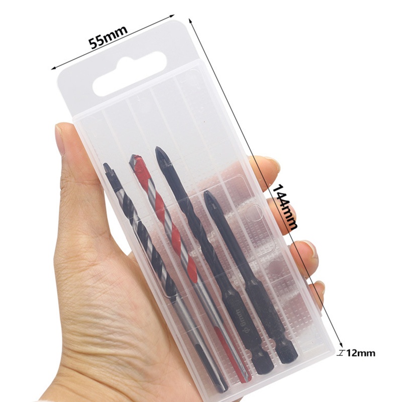 Bộ Mũi Khoan Thủy Tinh / Nhựa / Cacbua Chống Mòn Chuyên Dụng