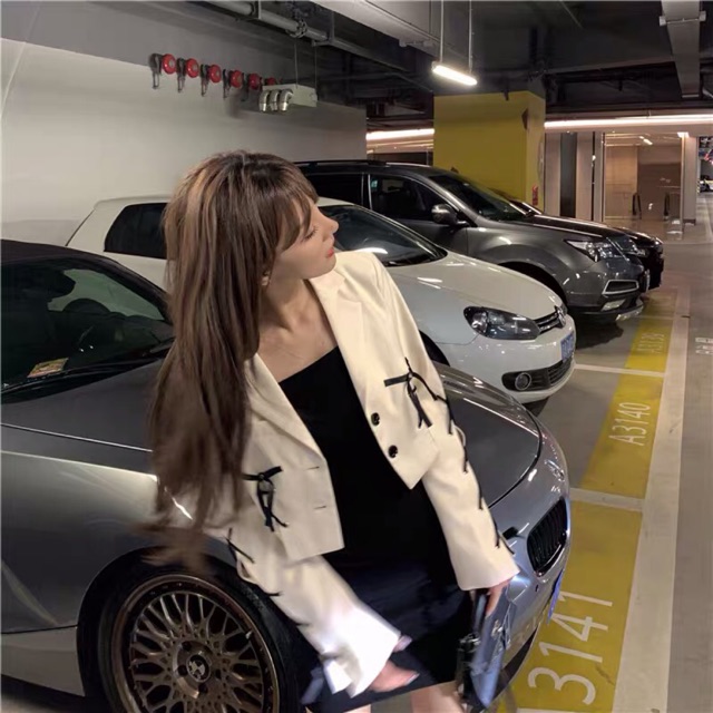 Áo blazer croptop đan dây Ulzzang ❤️