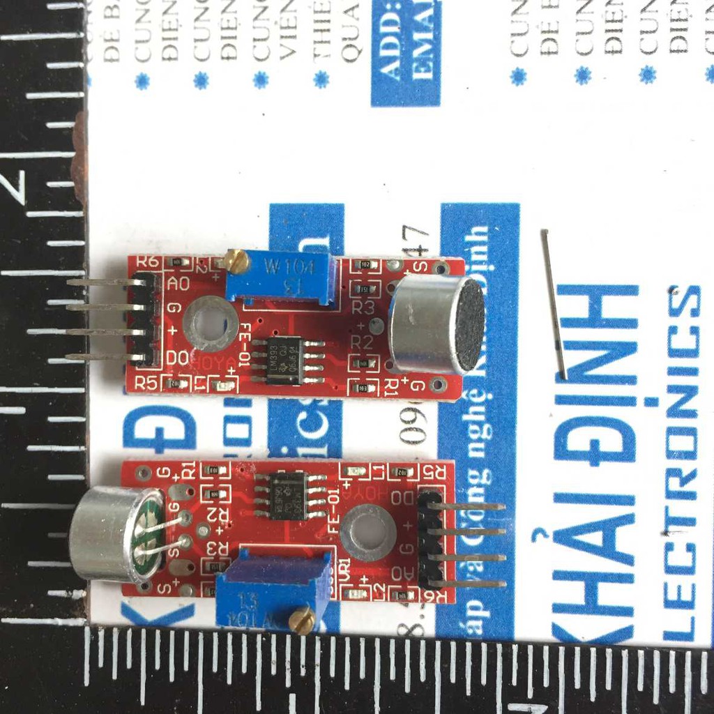 2 cái module micro cảm biến âm thanh tiếng ồn KY-037 4P độ nhạy cao OUT: AO DO kde3111