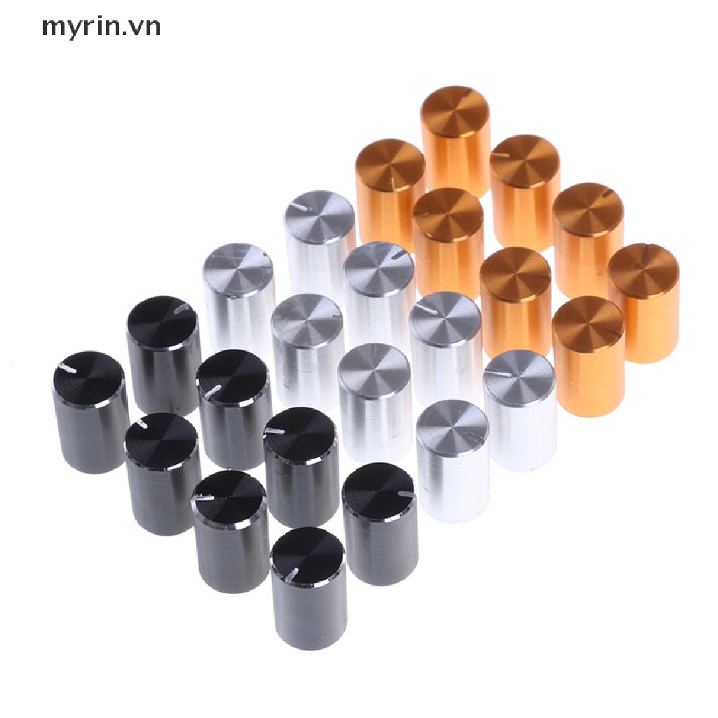 8 Nút Vặn Chiết Áp Điều Chỉnh Âm Lượng Bằng Nhôm 10 * 15mm 6mm