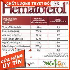 Hematoferol Cung Cấp Sắt, Acid Folic Cho Mẹ Và Bé Hộp 30 Viên - TP117
