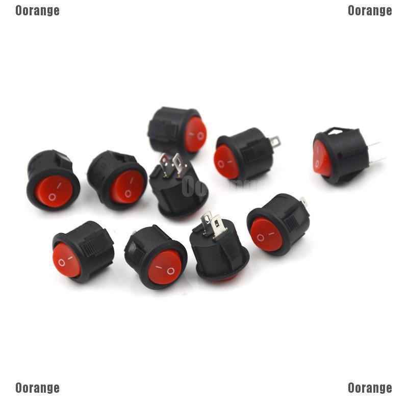 10 Công Tắc On / Off mini Hình Tròn 16mm 2 3A / 250V
