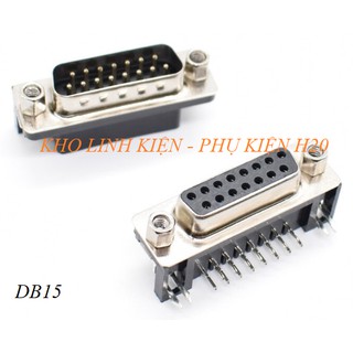 [2 cái ] DB15 - chân cong - hàn mạch (Đực - Cái)