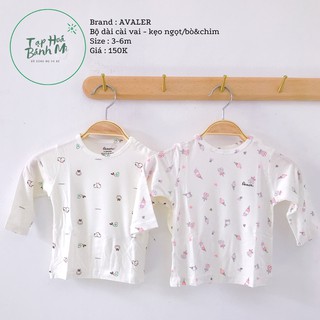 Bộ dài cài vai Avaler - size 3-6m - 2 mẫu