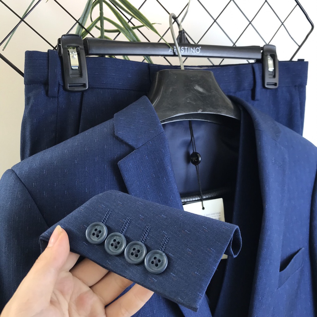 ( Xả kho )Bộ vest nam cao cấp ARISTINO có thêm áo trong ASU004W7- TAG 5400K