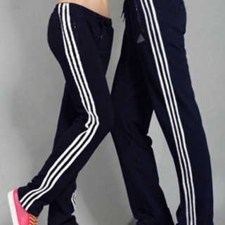 BST Quần Thể Thao Đen 3 Sọc Đen Trắng, Ống Suông, Ống Bó Jogger