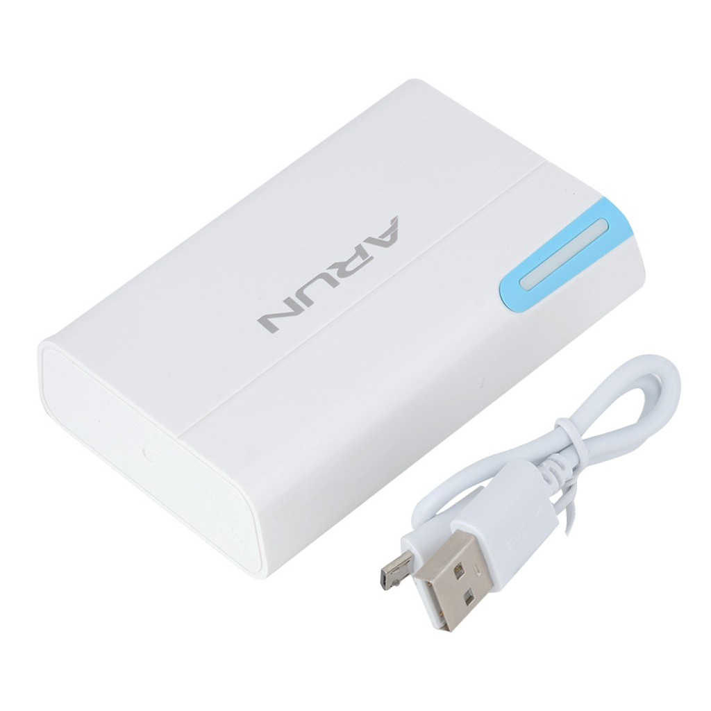 Pin dự phòng Arun 8400 mAh Y39 usb kèm cáp sạc, bin sạc dự phòng điện thoại, máy tính bảng du lịch mini giá rẻ sạc nhanh