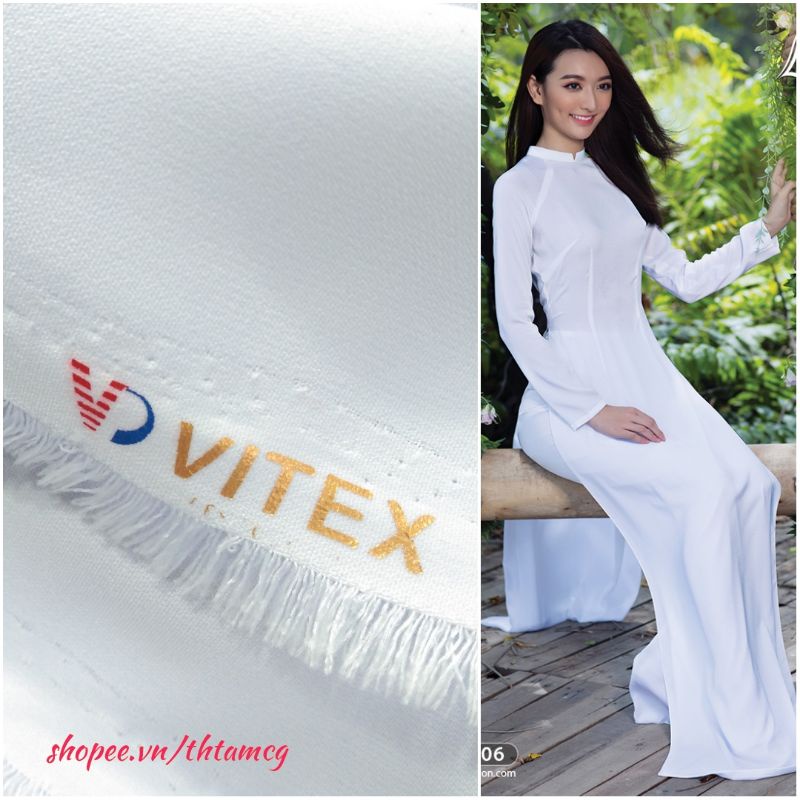 Vải Tuyết Trắng | Đen Vitex May Áo Dài Học Sinh / Đạo Cao Đài