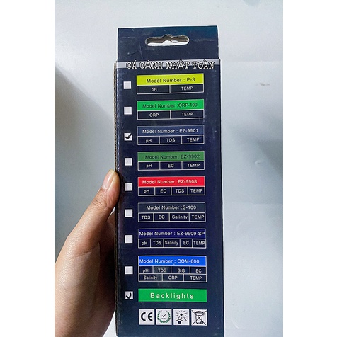 BÚT ĐO ĐỘ MẶN, PH, NHIỆT ĐỘ WATER QUALITY TESTER
