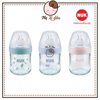Shop mẹ xì dầu Bình sữa NUK Nature Sense Thủy tinh 120ml /240ml