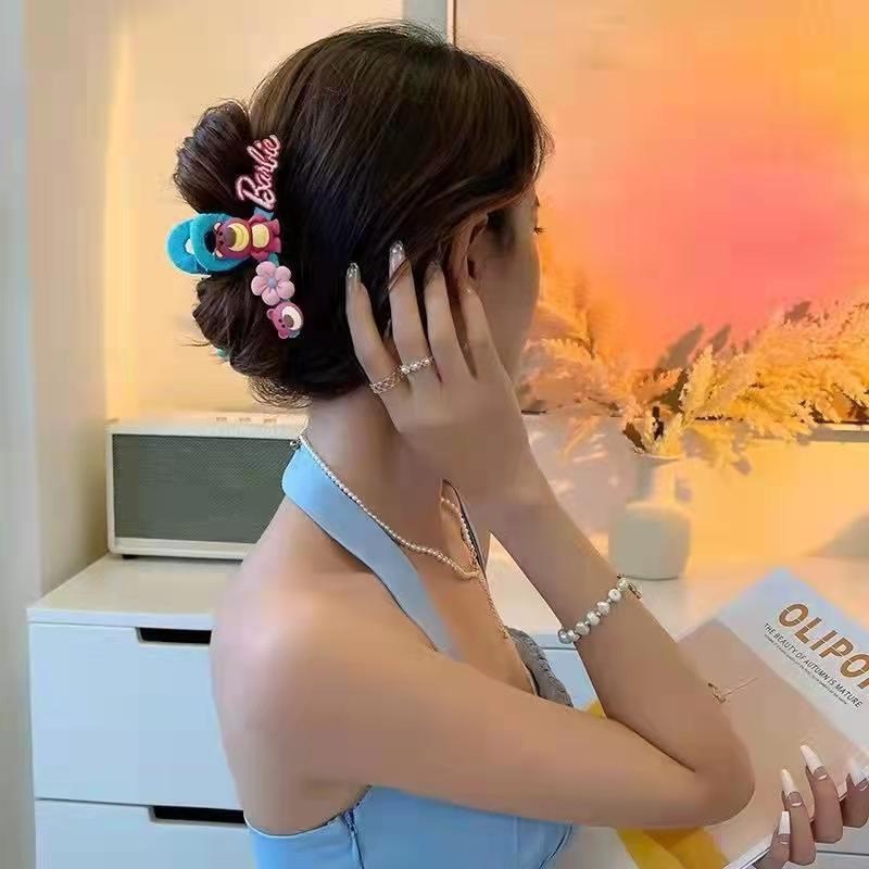 Kẹp Tóc Hình Cá Mập/Gấu/Dâu Tây Kiểu Nhật Bản Dễ Thương