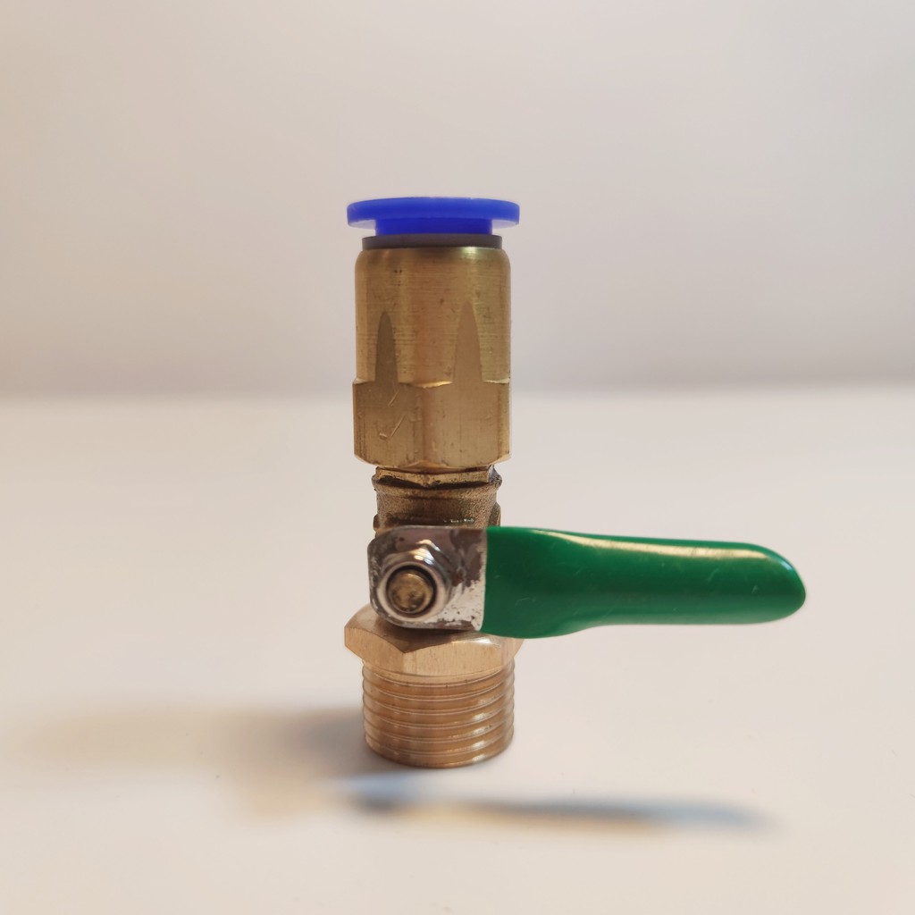 Van khóa đồng 21 ra 12mm chuyên dùng cho hẹ thống phun sương khóa đầu vào của máy bơm