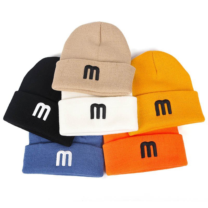 Nón len chữ M thường thêu Unisex nam nữ
