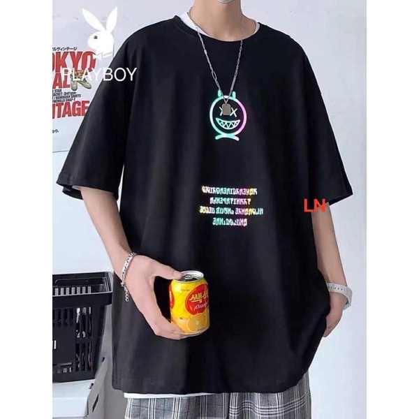 Áo phản quang mặt cười chữ thái LN12