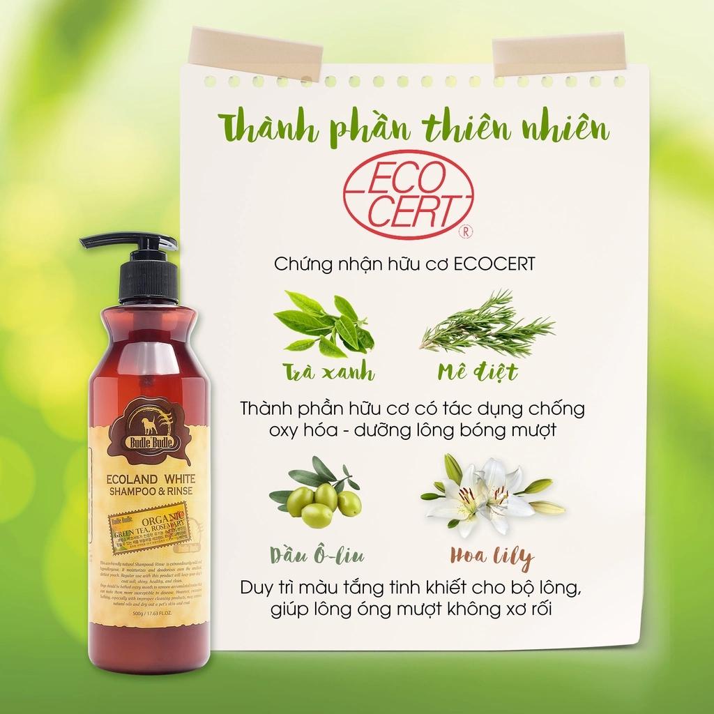 [Chính hãng][Cao Cấp] Sữa Tắm Hàn Quốc Budle'Budle Cao Cấp Từ Thiên Nhiên Cho Chó Chai 500ml
