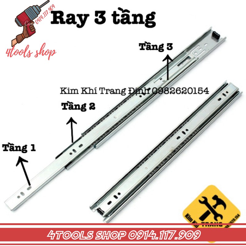 Ray bi giảm chấn 3 tầng RONGHUI LOẠI TỐT