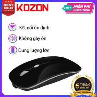 Chuột không dây KoZon Bluetooth không phát quang không âm thanh gây ồn chuột văn phòng nhỏ nhẹ kiểu dáng mac book