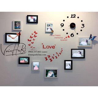 [ RẺ VÔ ĐỊCH ] Bộ 11 khung ảnh treo tường đẹp _ Tặng kèm đinh ba chân _ FREE in ảnh