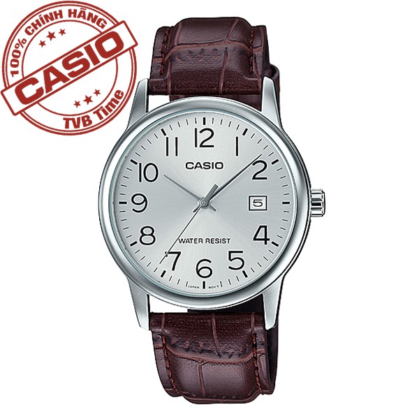 Đồng hồ nam dây da Casio Standard chính hãng Anh Khuê MTP-V002L-7B2UDF (37mm)