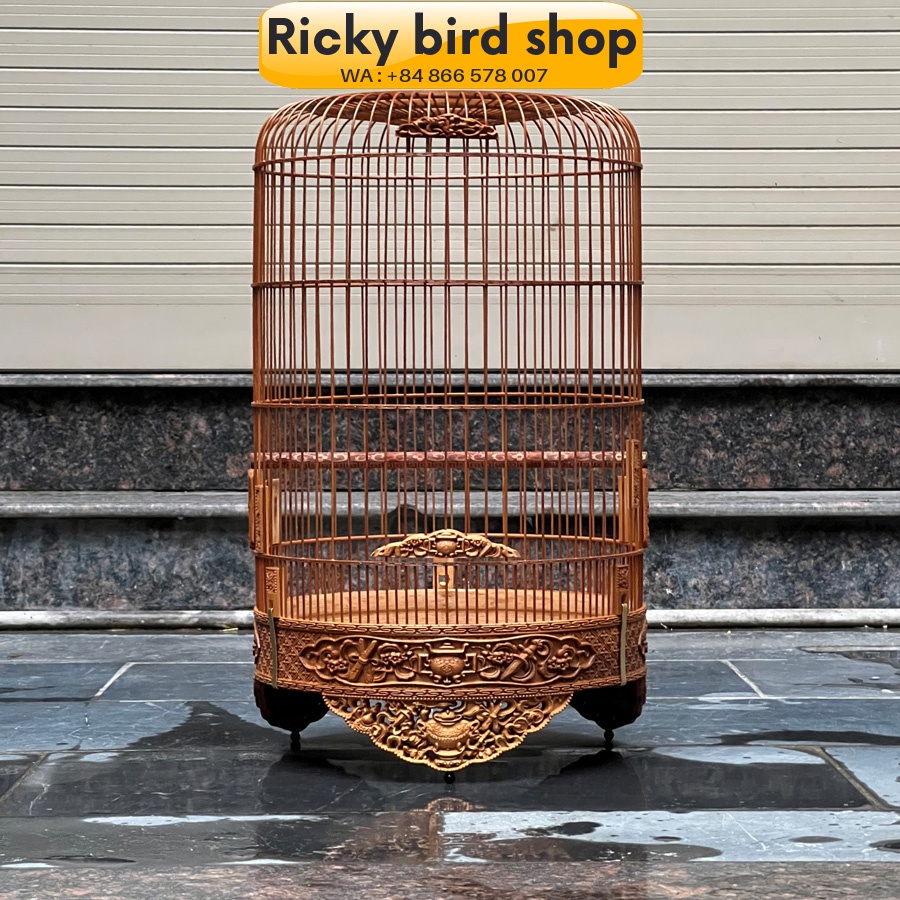 Lồng yến, chòe đất chạm lư đỉnh