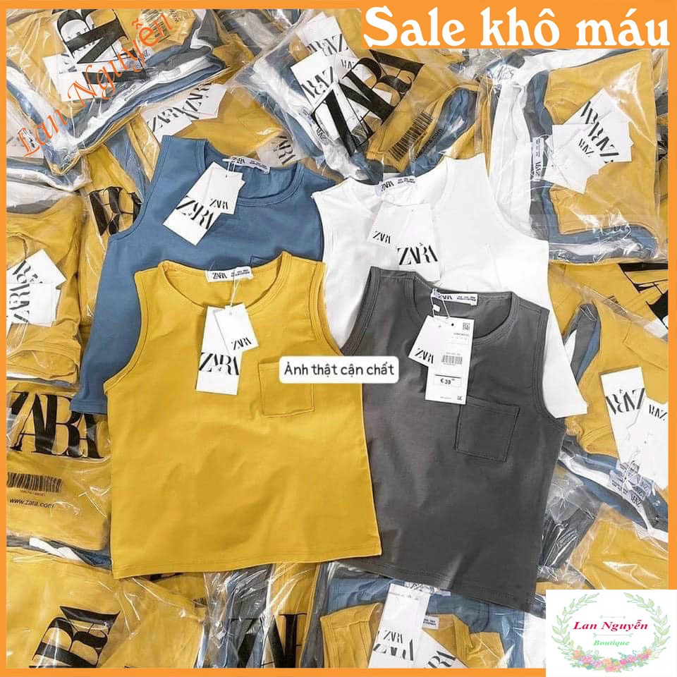 Bán sỉ Combo 4 áo cotton sát nách cho bé trai