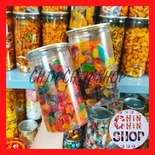 Kẹo dẻo chip chip trái cây đủ vị lon 500g, mềm thơm, ngọt thanh - ĂN VẶT CHIN CHIN.