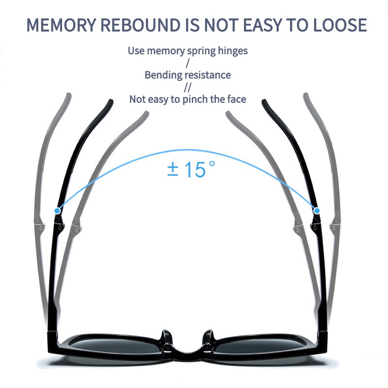 Kính Mát PTQ Chống Tia UV Thời Trang 2022 Có Thể Gập Lại Kèm Hộp Đựng Ốp