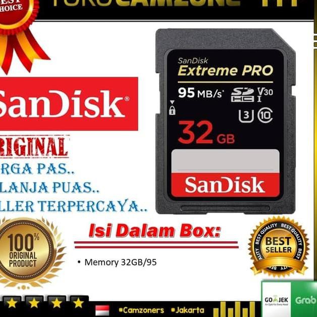 Thẻ Nhớ Sandisk Extreme Pro Sdhc Uhs-I 95mb / S 32gb