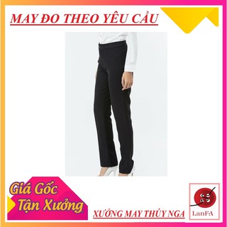 Quần Tây Nữ💗 Ống Đứng Titishop QDN69 - Đen💖