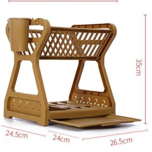 Giá Phơi Chén Dĩa Hai Tầng B0 Rd010 Giá Đỡ | BigBuy360 - bigbuy360.vn