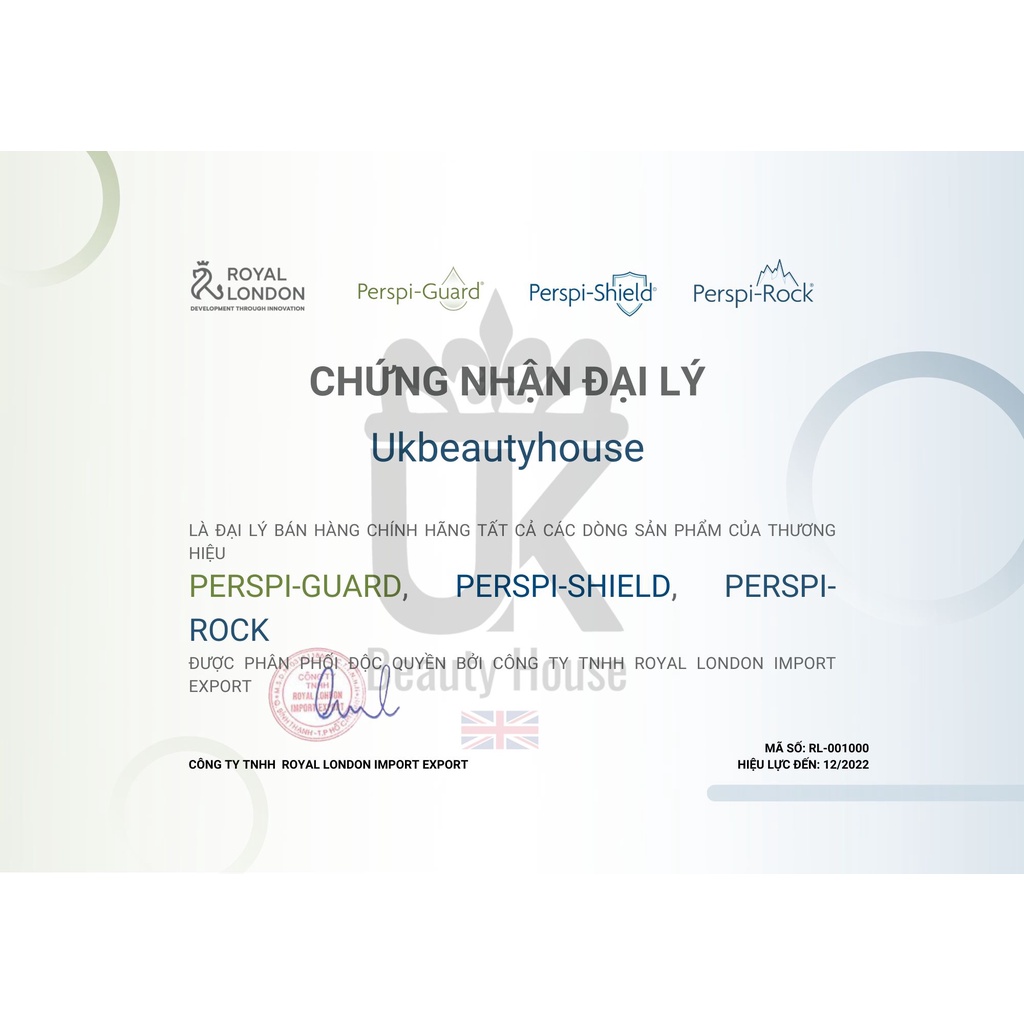 Lăn khử mùi từ thiên nhiên Perspi-Rock Natural Deodorant Roll On 50ml