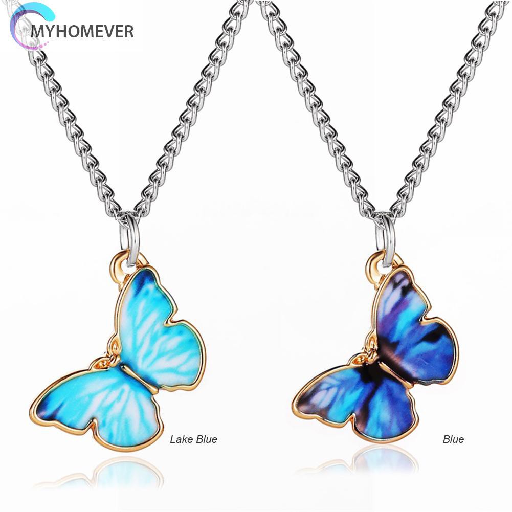 Dây Chuyền Mặt Bướm Nhiều Màu