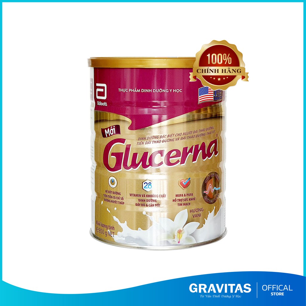 [ DATE MỚI NHẤT ] Sữa Glucerna 850gm Dành Cho Người Tiểu Đường