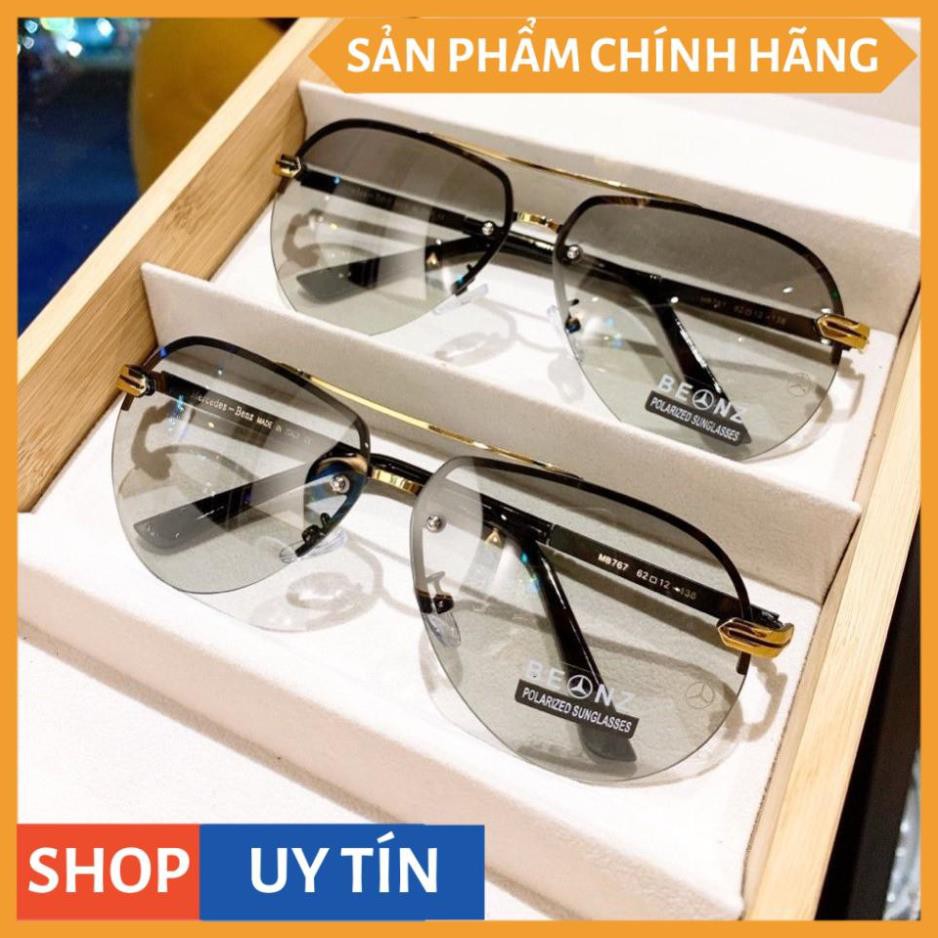 Mắt kính mát nam đổi màu dùng cả ngày và đêm tròng Polaroid chống tia UV - Kính mát nam đổi màu cao cấp BDMER767 | BigBuy360 - bigbuy360.vn
