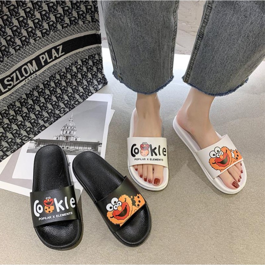 JY202 Dép quai ngang in hình COOKLE đáng yêu