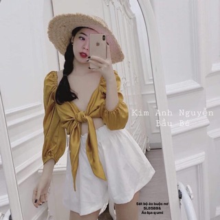 Sét bộ áo buộc nơ ( SL/HS)