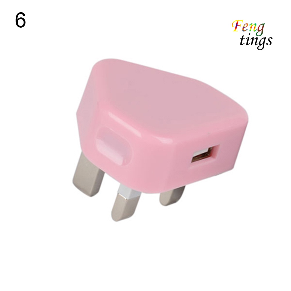 【FT】5V 1A USB Wall Charger UK Plug Travel AC Power Adapter for Samsung iPhone 4 5 6