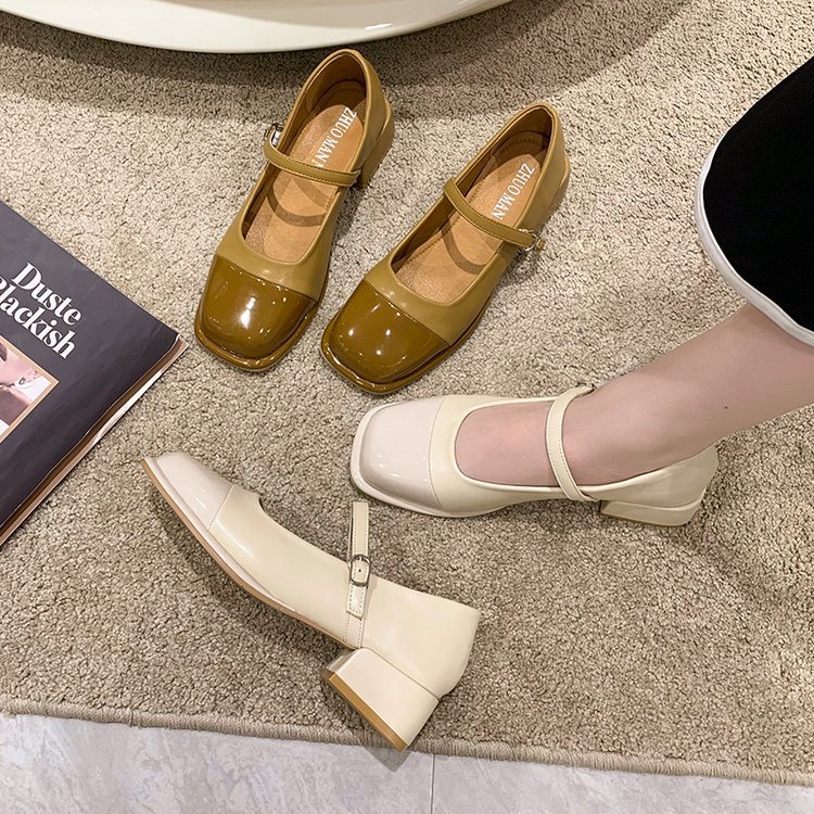 Giày búp bê quai ngang mảnh cài vô cùng basic tiểu thư POCI 175