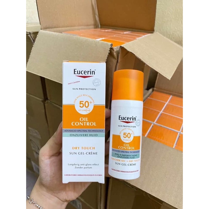 Eucerin Kem Chống Nắng Kiểm Soát Nhờn Sun Oil Control Dry Touch SPF50+ 50ml