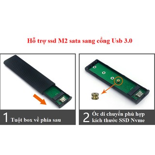 Box chuyển đổi SSD M2 sata sang usb 3.0