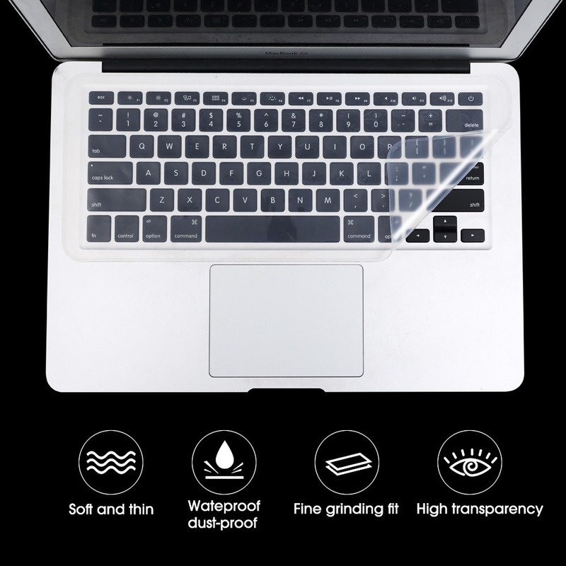 Miếng Dán Bảo Vệ Bàn Phím Laptop 15-17 inch Bằng Silicon Chống Thấm Nước / Bụi Bẩn Tiện Dụng