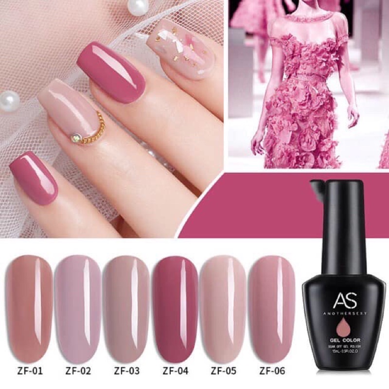 SET SƠN AS ĐEN 6 MÀU - XIE dụng cụ nail&amp;mi ♥️