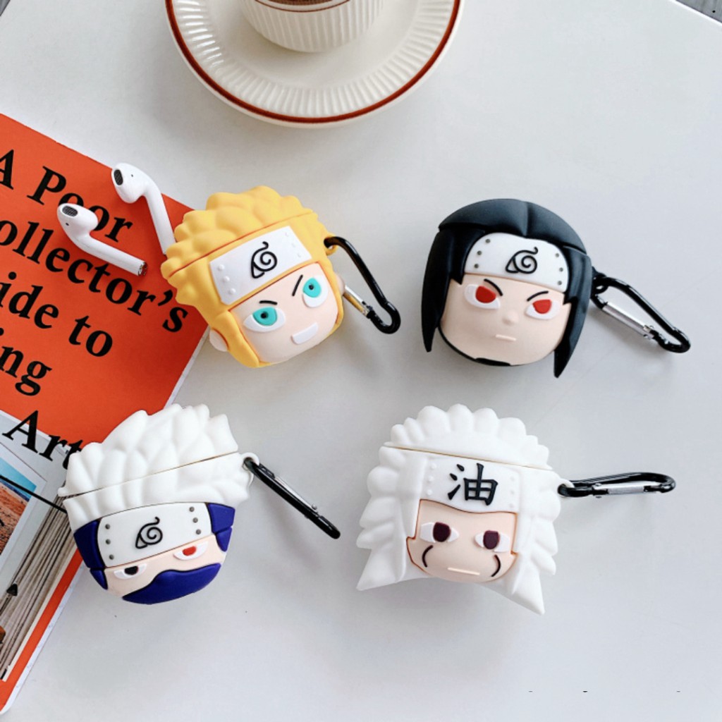 Vỏ Đựng Bảo Vệ Hình Nhân Vật Hoạt Hình Naruto Cho Hộp Sạc Tai Nghe Airpods 1 / 2