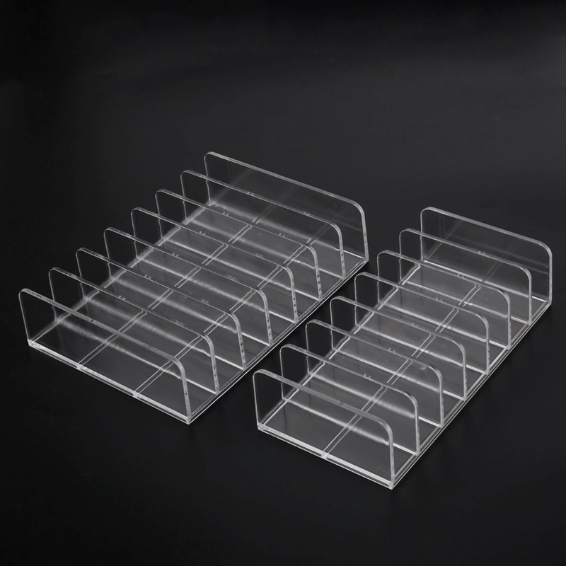 Bộ 2 Khay Đựng Phấn Mắt 7 Ngăn Bằng Acrylic Tiện Dụng