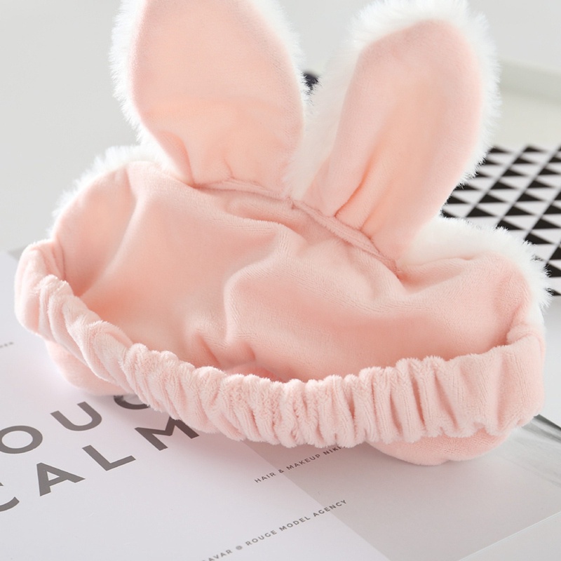 Mặt nạ bịt mắt bằng vải lụa mềm hình thỏ hoạt hình dễ thương có gắn đuôi