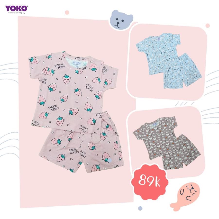 Bộ Quần Áo Thun Tay Ngắn Bé Gái (1-9 Tuổi) YOKO KID'S FASHION 21249G